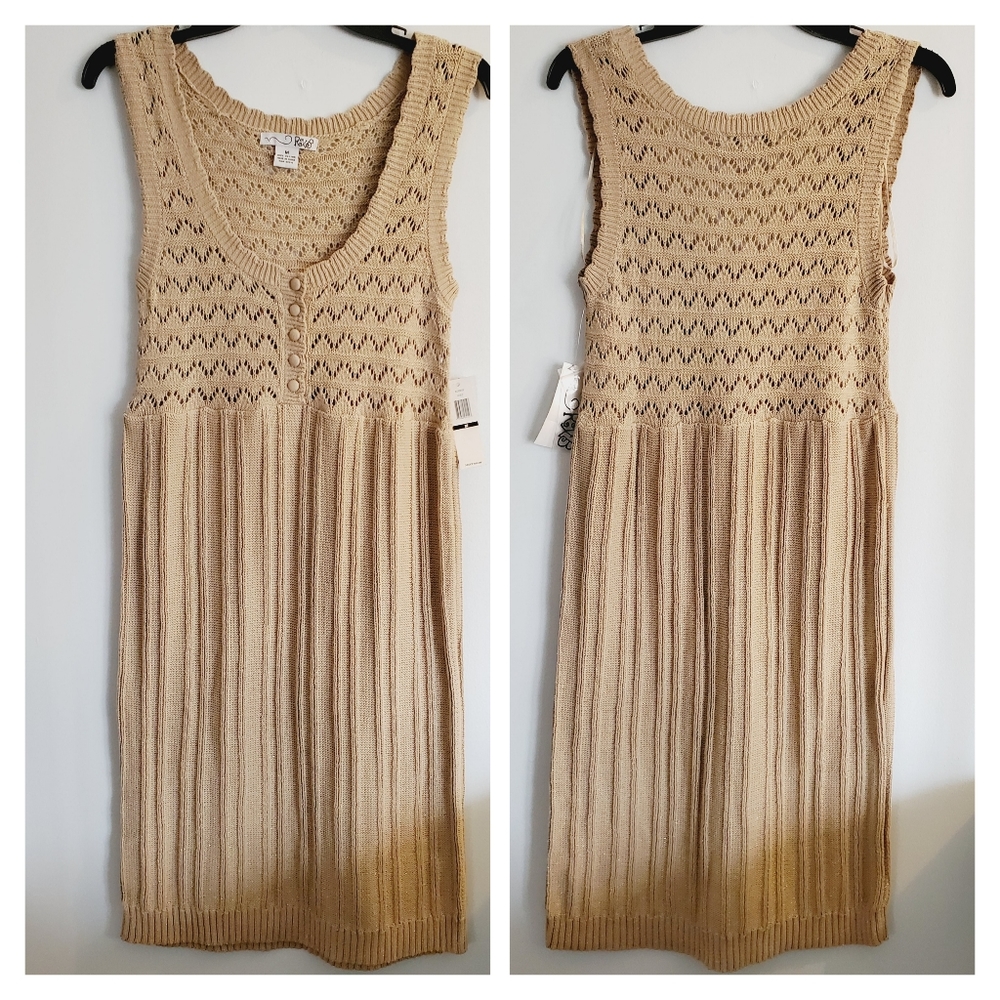 RXB gold sweater dress size M